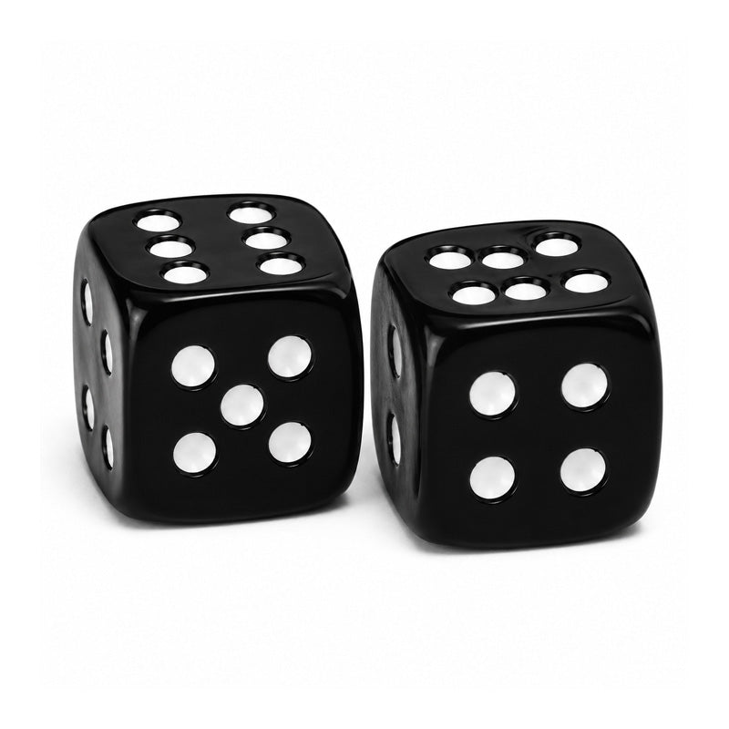 Pack of 2 Dice Valve Caps Schrader Type