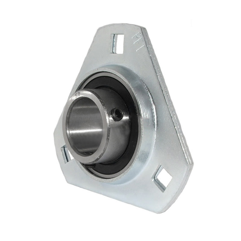 SBPFT206 Pressed Steel 3 Bolt Triangle Flange Housing with 30mm insert