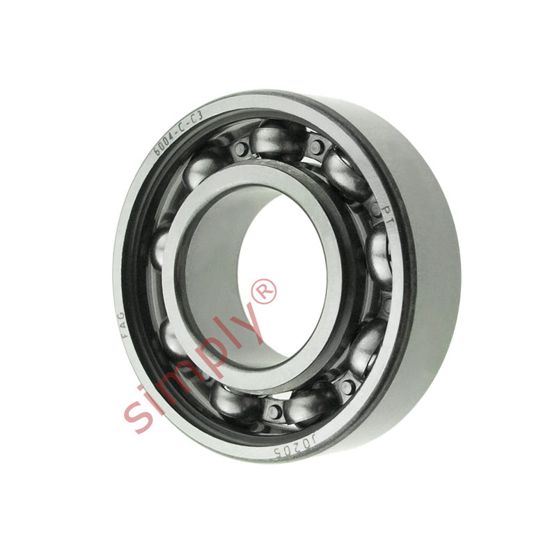 FAG 6004C3 Open Deep Groove Ball Bearing 20x42x12mm