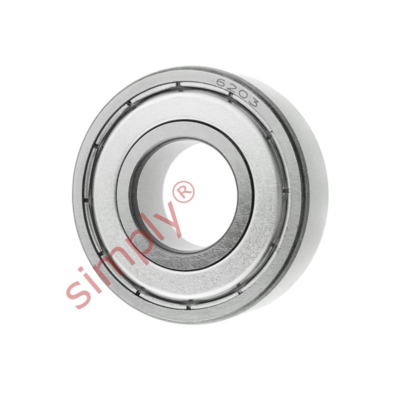 6203ZZ Budget Metal Shielded Deep Groove Ball Bearing 17x40x12mm