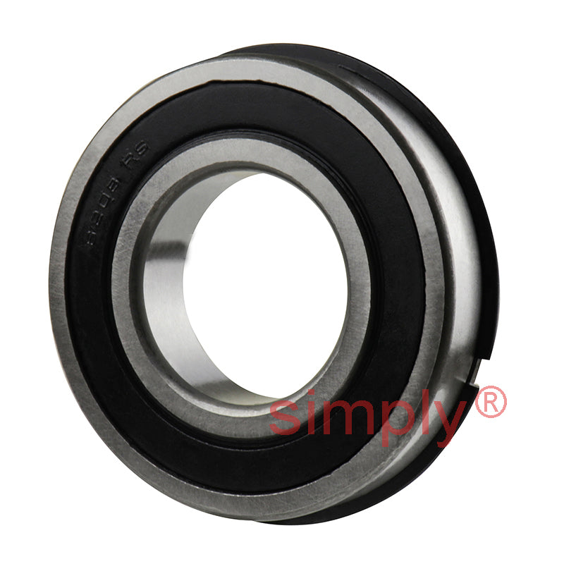 62082RSNR Budget Rubber Sealed Deep Groove Ball Bearing with Snap Ring 40x80x18mm