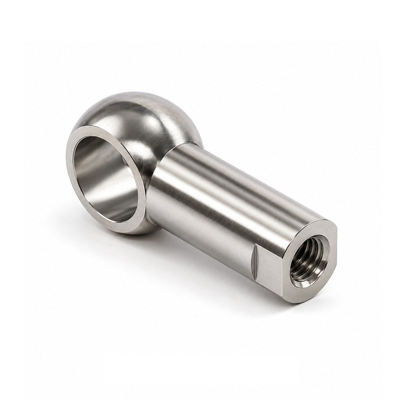 Chiavette AL13SS Left Hand Stainless Steel Long Ball Socket with Internal Snap Ring 13mm Ball Diameter M8 Thread - Allow 2-3 Days
