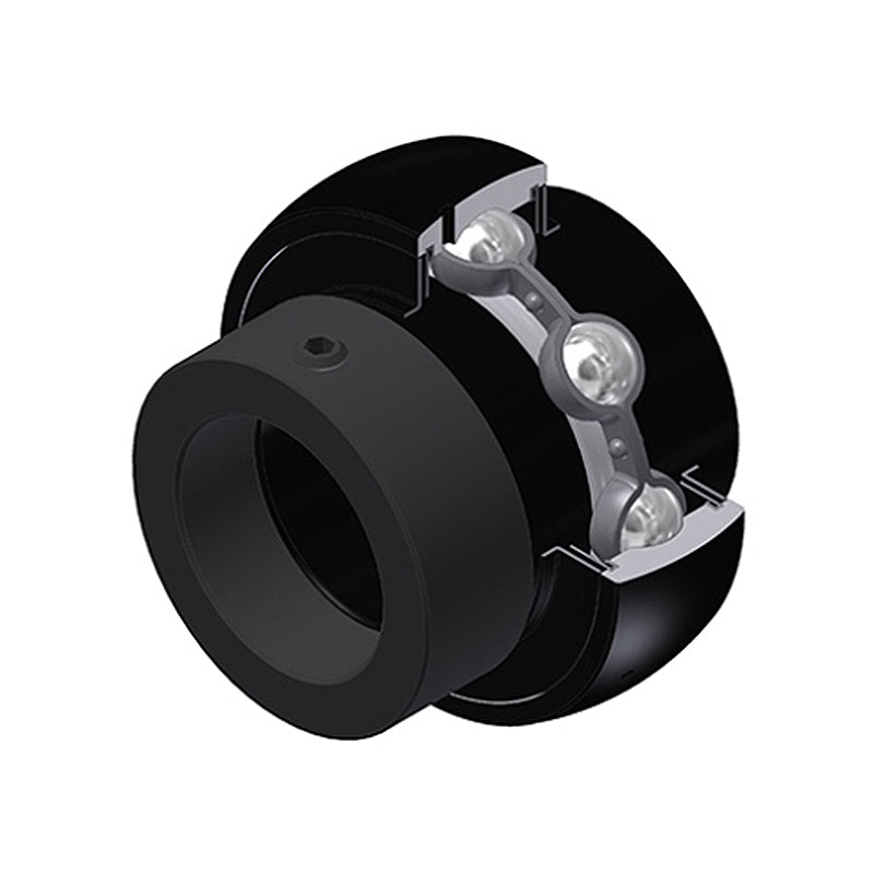 SNR EX203-11G2T20 Imperial Full Width Spherical Outer High Temp Bearing Insert 11/16 inch Bore 47mm Outside Diameter with Eccentric Collar - Allow 2-3 Days