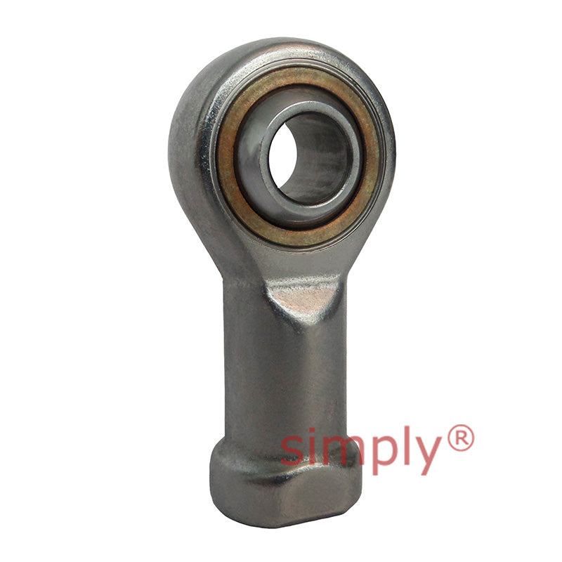 Fluro GIRSW25 Right Hand Zinc Plated Stainless Steel / PTFE Lined Maintenance Free Female Plain Rod End M24x2 Thread