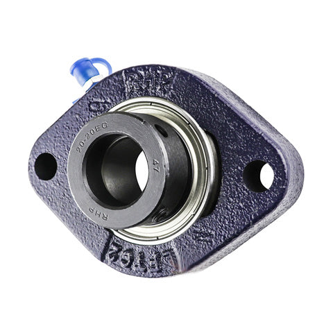 RHP LFTC1-1/8EC Two Bolt Oval Cast Iron Flange Housing Bearing 1-1/8 inch Bore