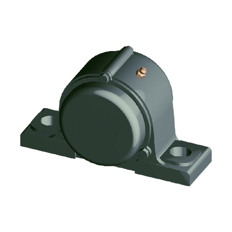 NTN CM-UCP305-014D1 Imperial Cast Iron Two Bolt Pillow / Plummer Block Housing with 7/8 inch Bore Insert with Cast Iron Cover - Closed Version - Allow 2-3 Days