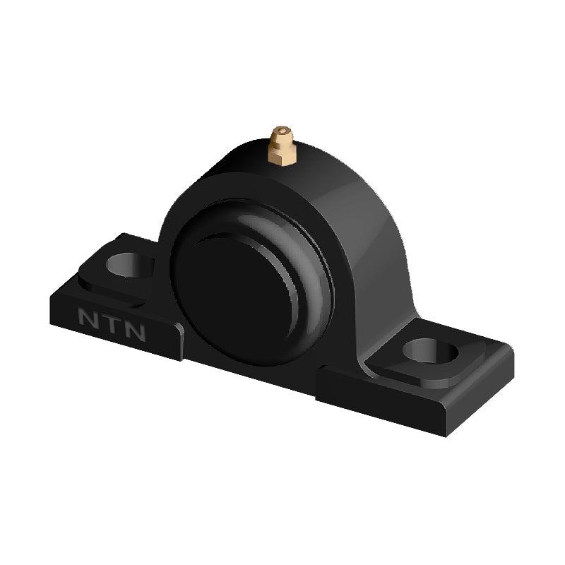 NTN SM-UCPX08-108D1 Imperial Cast Iron Two Bolt Pillow / Plummer Block Housing with 1-1/2 inch Bore Insert with Steel Plate Cover - Closed Version - Allow 2-3 Days