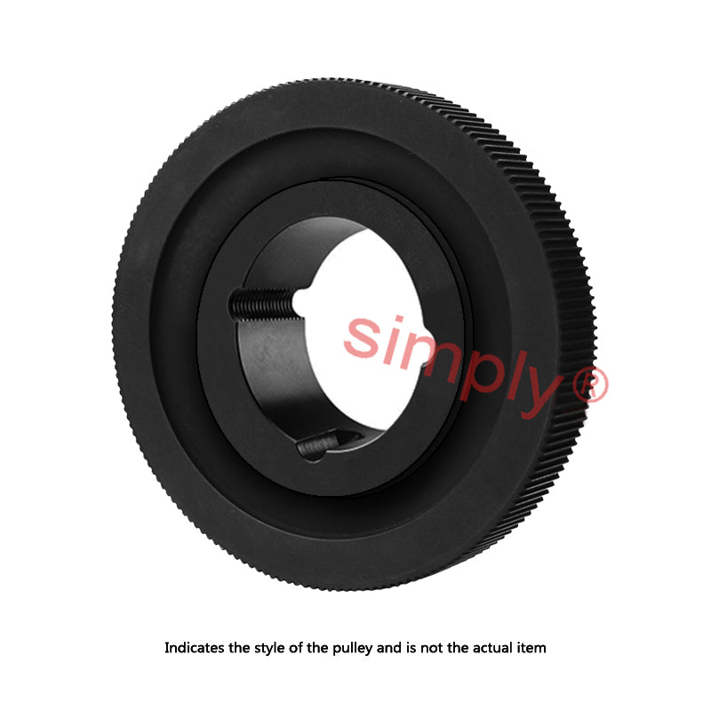 Drive-Flex PC14M-72S-68 - 14mm Pitch 72 Tooth Polychain and Synchrochain Steel Taper Bore Timing Belt Pulley for 68mm Wide Belts