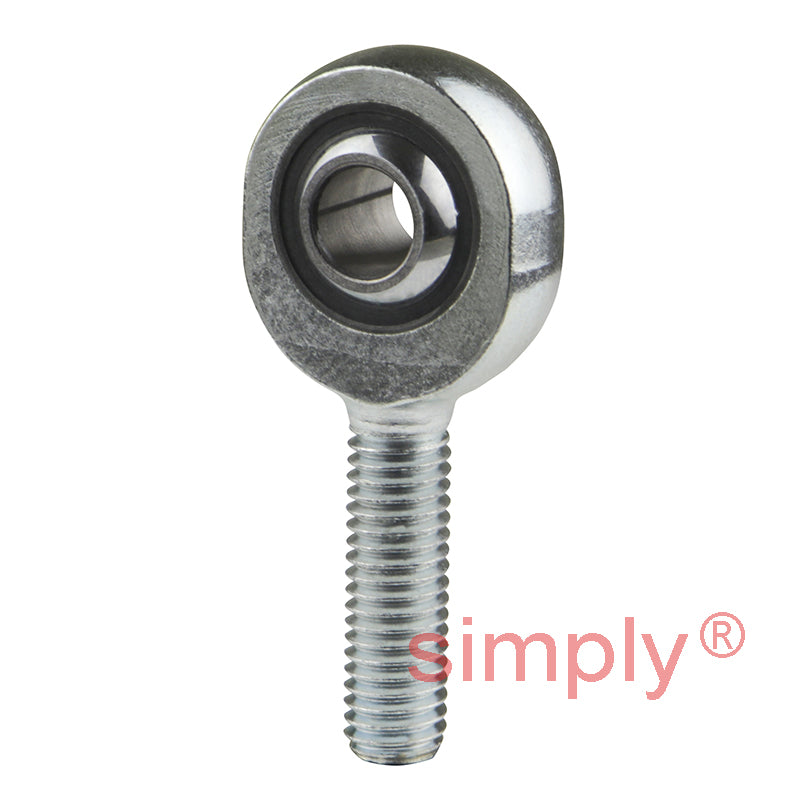 SKF SAKB8F Right Hand Steel / PTFE FRP Lined Plain Male Rod End M8 Thread