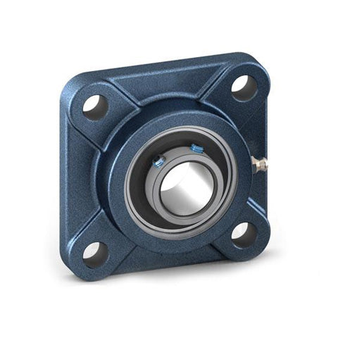 RHP SF2R Four Bolt Square Cast Iron Flange Housing and 2 inch Bore Grub Screw Full Width Insert