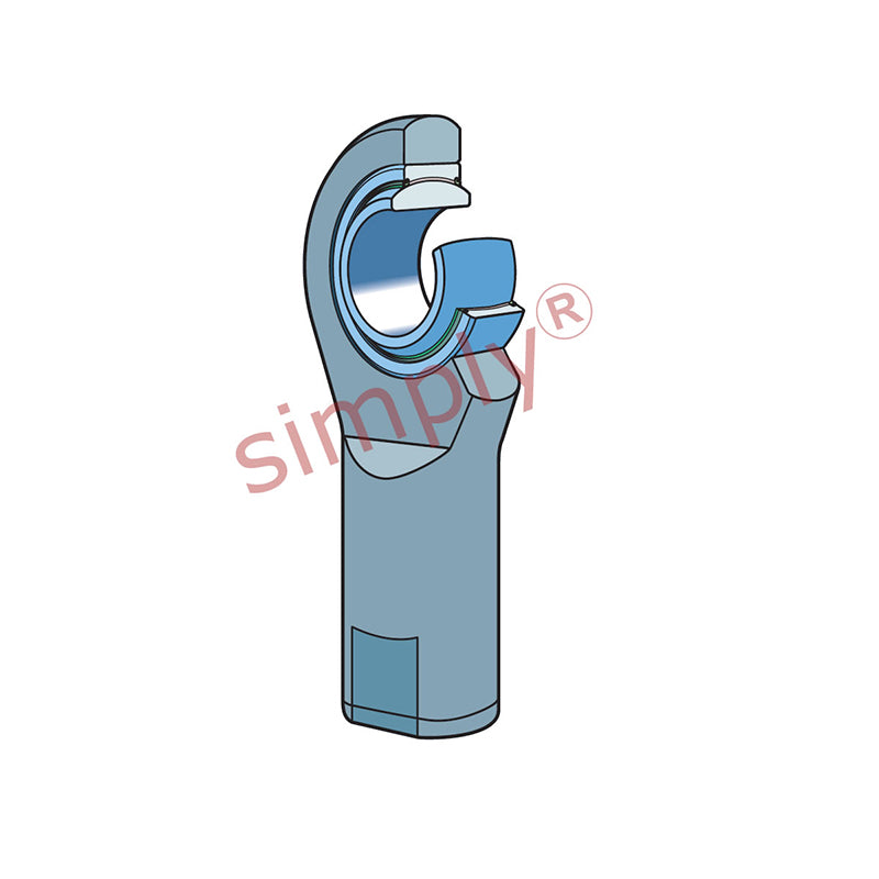 SKF SILA60TXE2LS Left Hand Steel / PTFE Fabric Lined Plain Female Rod End M52x3 Thread