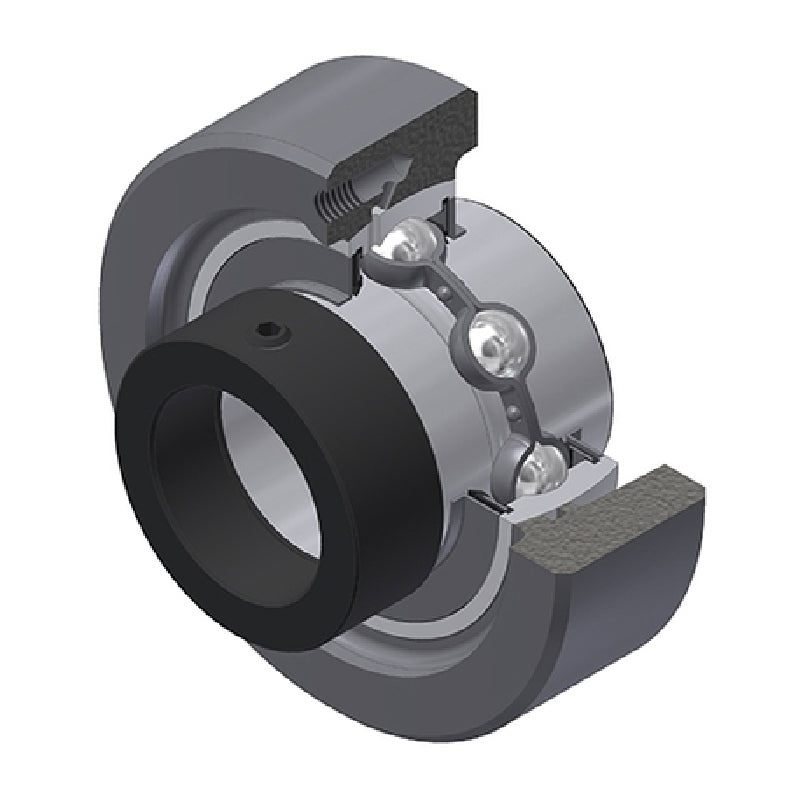 SNR EXC207 Metric Cast Iron Cartridge Unit with 35mm Bore Insert 28mm Outside Dia - Allow 2-3 Days