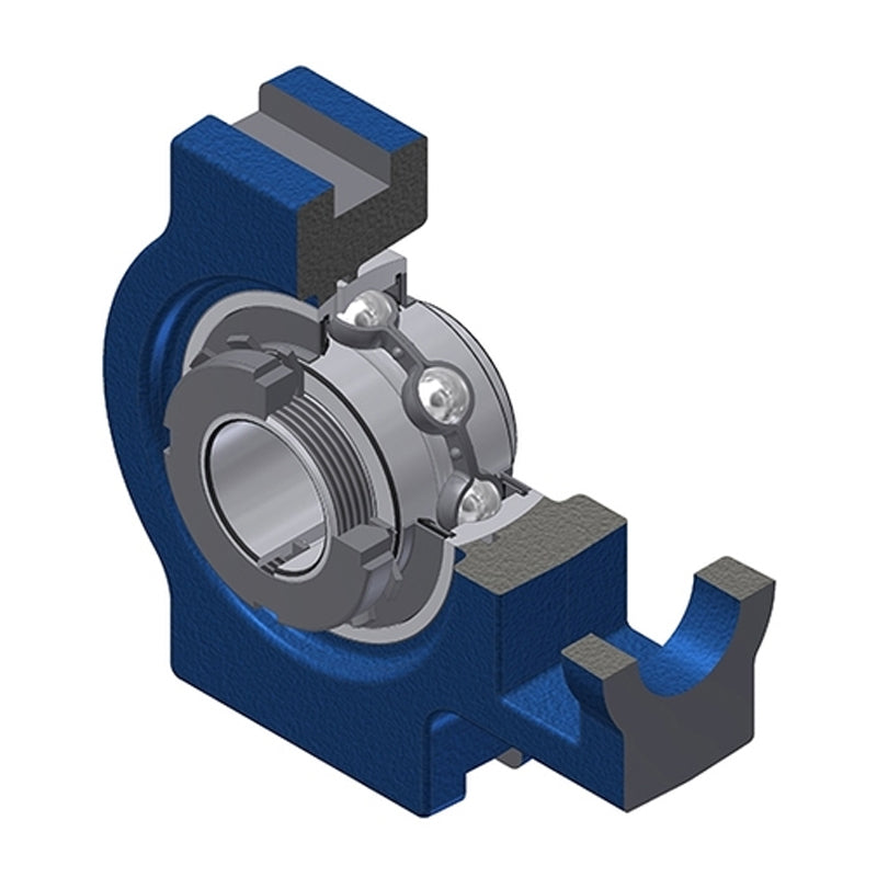 SNR UKT316H Metric Cast Iron Take Up Unit Insert and Adaptor Sleeve Fits 70mm Shaft - Allow 2-3 Days