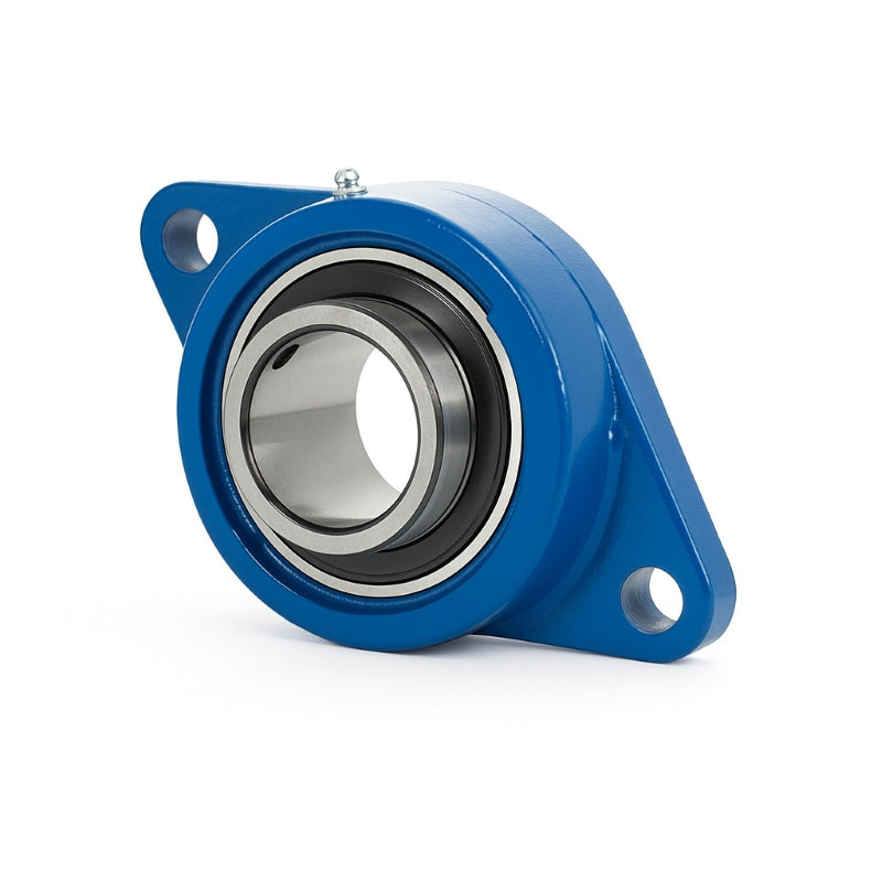 Major Brand UCFL215T-75M Metric Steel Two Bolt Oval Housing for Bearing Inserts with 75mm Outer Diameter - Allow 3-4 Weeks