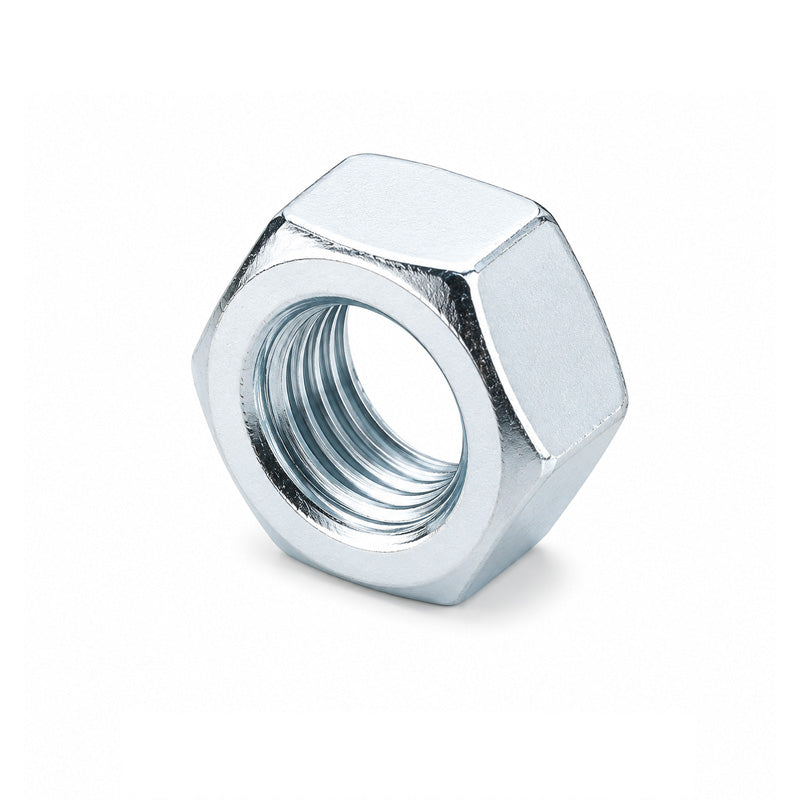 Unifix M16x24 - Class 8 Steel Full Nut DIN 934 with 2mm Pitch and Bright Zinc Plated Finish