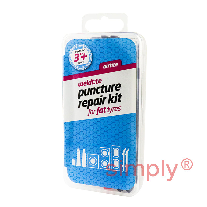 Weldtite Puncture Repair Kit for Fat Tyres Suitable for 27.5 inch / 29 inch and 3 inch Tyres