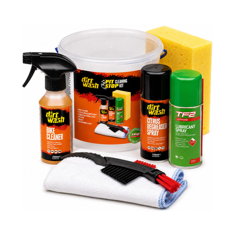 Weldtite Dirtwash Cycle Pit Stop Cleaning and Re-Lubrication Kit