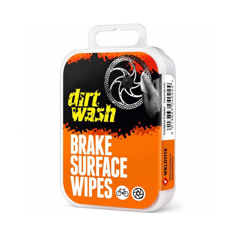 Pack of 6 Weldtite Dirtwash Cycle Disc Rotor Wipes