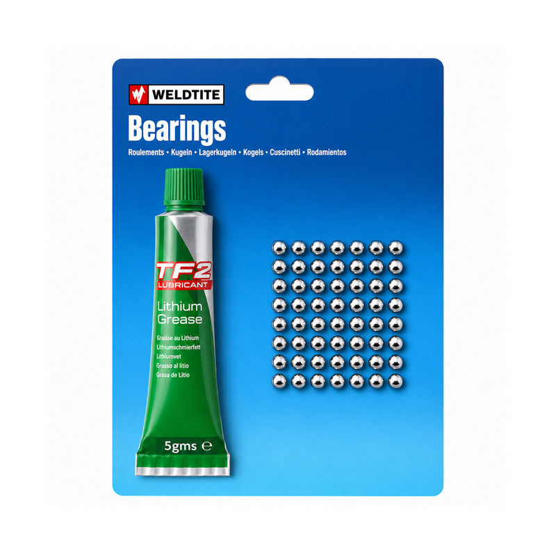 Approximately 24 x 7/32 inch Case Hardened Ball Bearings and TF2 Lithium Grease