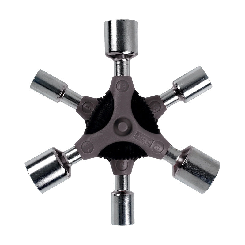 6 in1 Vinyl Coated / Chrome Plated Cyclo Mini Y Wrenches 8/9/10/13/14 and 15mm