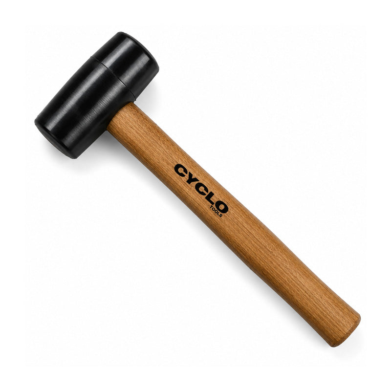 Cyclo Rubber Mallet with Ergonomic Wooden Handle