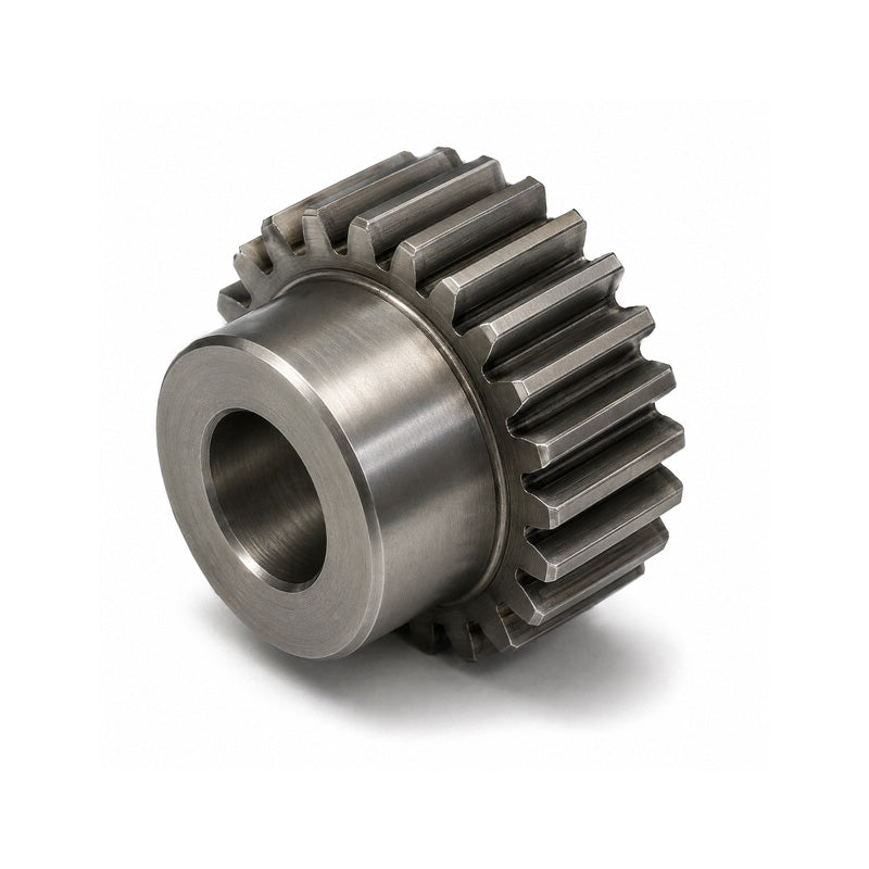 SS07/48B-6 Metric EN8 Spur Gear 48 Tooth 0.7 Mod  Pilot Bored 8mm Or Smaller (H8)