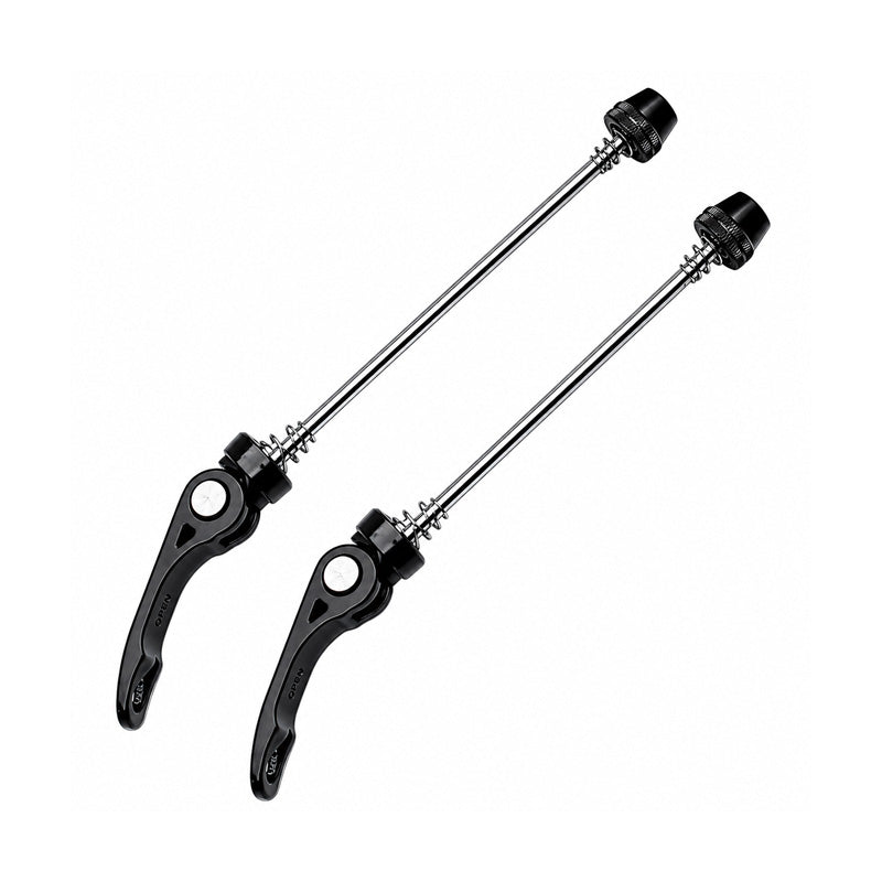 Lightweight Cycle Wheel QR - Quick Release Skewers with Secure Grip - One Pair For Front and Back
