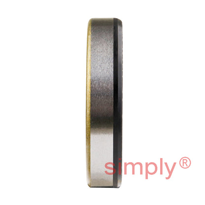0.81x1.25x0.25 inch Metal Cased Nitrile Rubber Rotary Shaft Oil Seal with Garter Spring R6 / TB