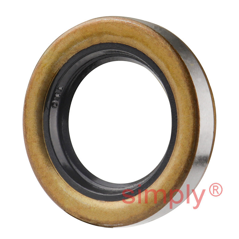 0.87x1.37x0.25 inch Metal Cased Nitrile Rubber Rotary Shaft Oil Seal with Garter Spring