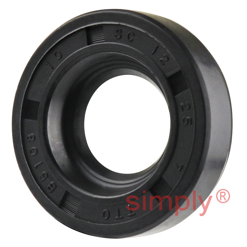 12x25x7mm Nitrile Rubber Single Lip Rotary Shaft Oil Seal with Garter Spring SC / R21