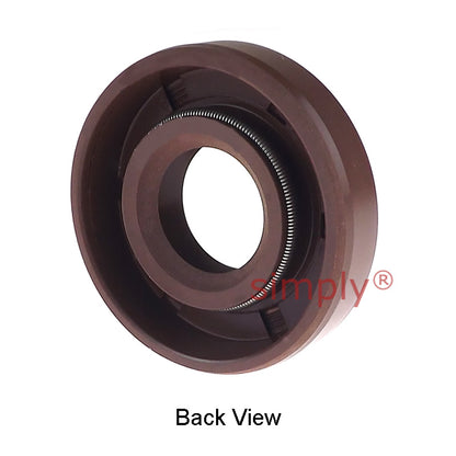 12x28x7mm TC / R23 Double Lip FKM Rubber Metric Rotary Shaft Oil Seal with Garter Spring