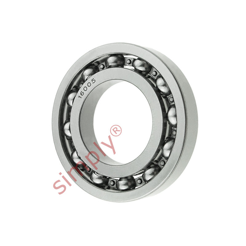 16005 Budget Open Type Deep Groove Ball Bearing 25x47x8mm