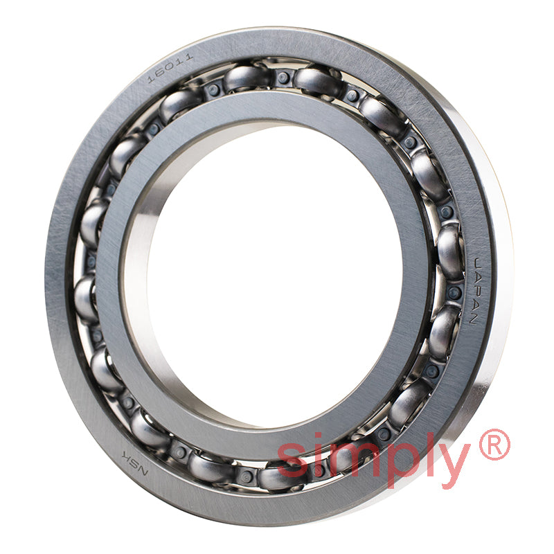 Major Brand 16011 Open Deep Groove Ball Bearing 55x90x11mm