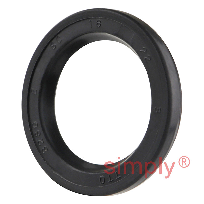 16x22x3mm Nitrile Rubber Single Lip Rotary Shaft Oil Seal SC / R21