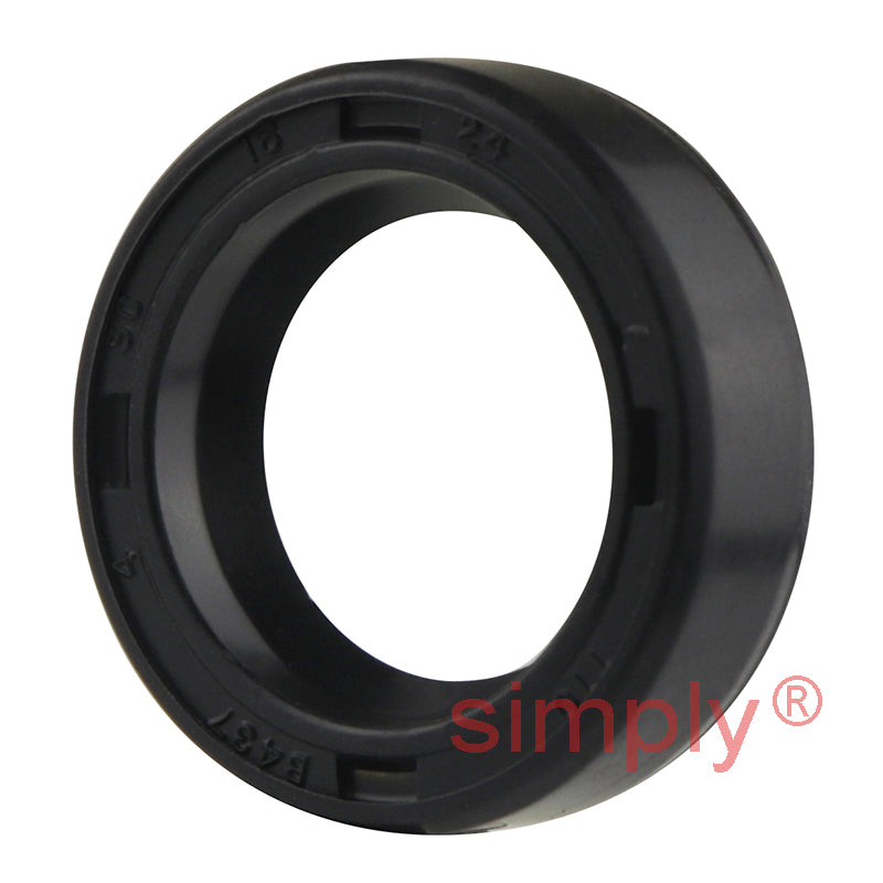 16x24x7mm Nitrile Rubber Single Lip Rotary Shaft Oil Seal with Garter Spring SC / R21