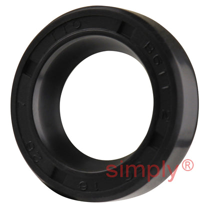 16x26x7mm Nitrile Rubber Single Lip Rotary Shaft Oil Seal with Garter Spring SC / R21