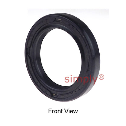 17x24x4mm Nitrile Rubber Double Lip Rotary Shaft Oil Seal Springless Design KC Style