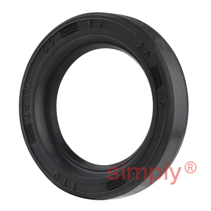 17x25x5mm Nitrile Rubber Single Lip Rotary Shaft Oil Seal SC / R21