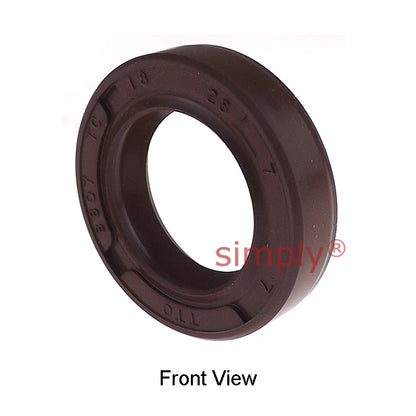 18x28x7mm TC / R23 Double Lip FKM Rubber Metric Rotary Shaft Oil Seal with Garter Spring