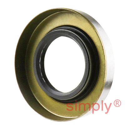 1.18x2.25x0.37 inch Metal Cased Nitrile Rubber Rotary Shaft Oil Seal with Garter Spring R6 / TB