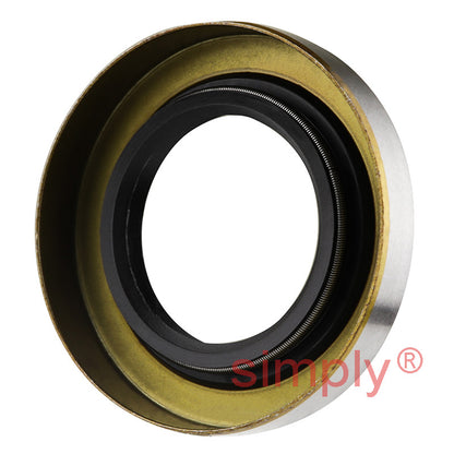 1.25x2.12x0.37 inch Metal Cased Nitrile Rubber Rotary Shaft Oil Seal with Garter Spring and Wiper Lip