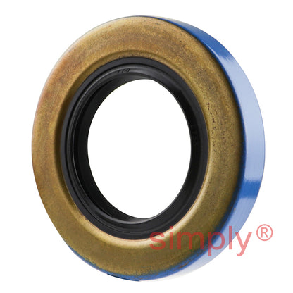 1.25x2.25x0.37 inch Metal Cased Nitrile Rubber Double Lip Rotary Shaft Oil Seal with Garter Spring R6 / TB Style