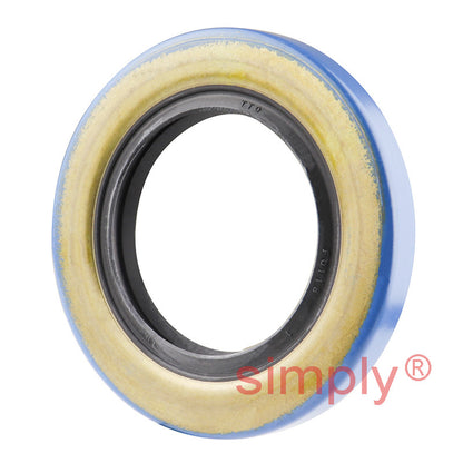 1.43x2.37x0.31 inch Metal Cased Nitrile Rubber Rotary Shaft Oil Seal with Garter Spring R6 / TB