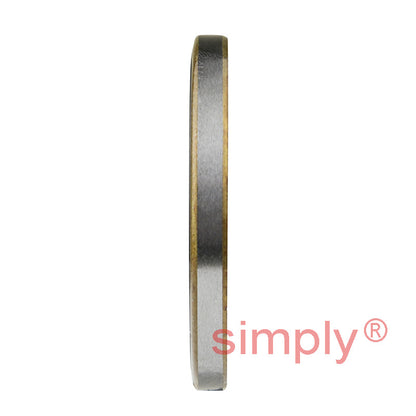 1.5x1.87x0.18 inch Metal Cased Nitrile Rubber Rotary Shaft Oil Seal SB Style