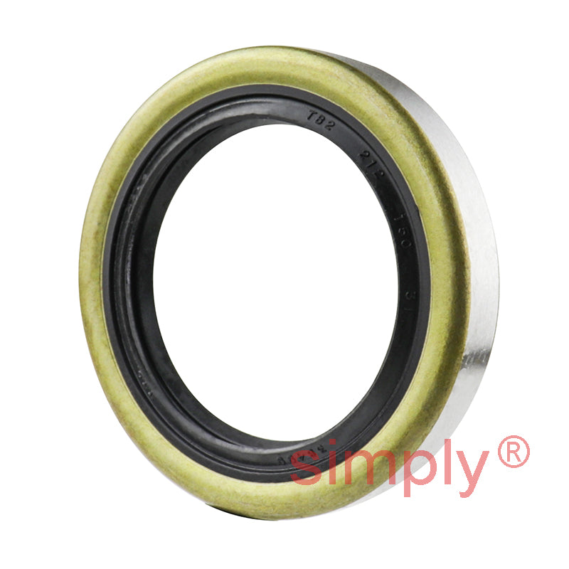1.5x2.12x0.31 inch Metal Cased Nitrile Rubber Rotary Shaft Oil Seal with Garter Spring R6 / TB