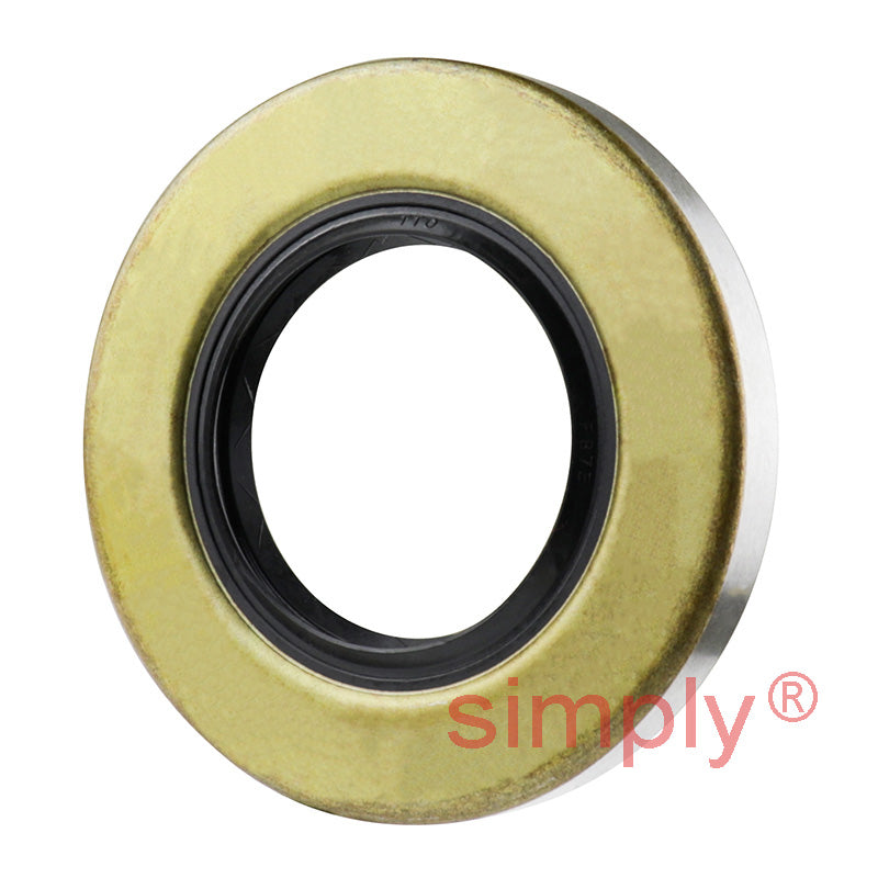 1.62x3x0.37 inch Metal Cased Nitrile Rubber Double Lip Rotary Shaft Oil Seal with Garter Spring R6 / TB Style