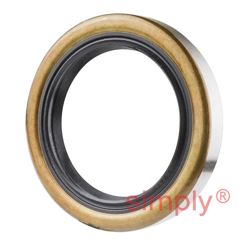 1.75x2.43x0.37 inch Metal Cased Nitrile Rubber Rotary Shaft Oil Seal with Garter Spring R6 / TB