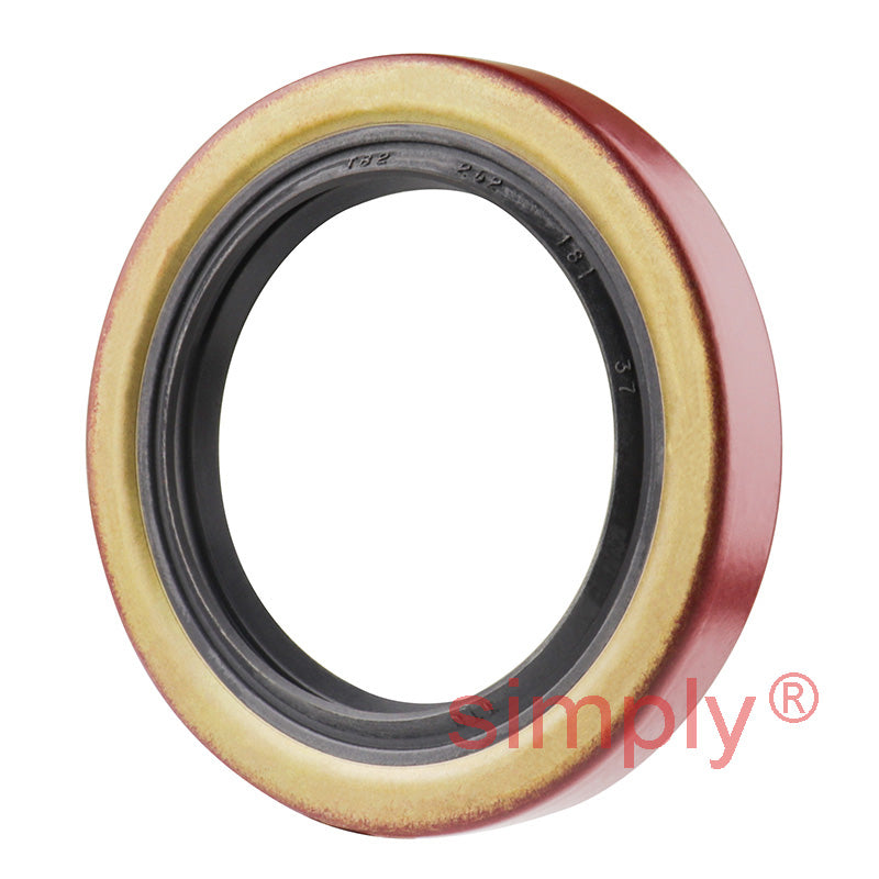 1.81x2.62x0.37 inch Metal Cased Nitrile Rubber Rotary Shaft Oil Seal with Garter Spring and Wiper Lip