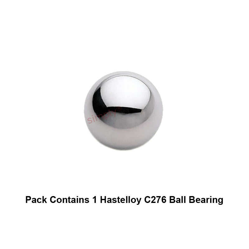 2.5mm Diameter Hastelloy C276 Ball - Allow 1-2 Days