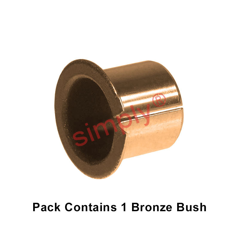 FMB1017 Budget Flanged Wrapped Bronze Plain Backed Bush 10x12x17mm